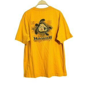 Surfwear Hawaii Hawaiian Sea Tuttle Tshirt Men Size L Island Honu Map Surf Ocean